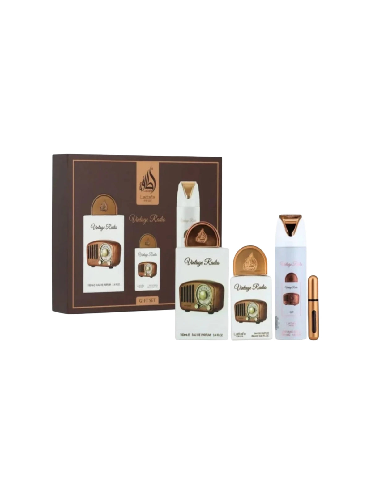 Lattafa Gift Set Vintage Radio