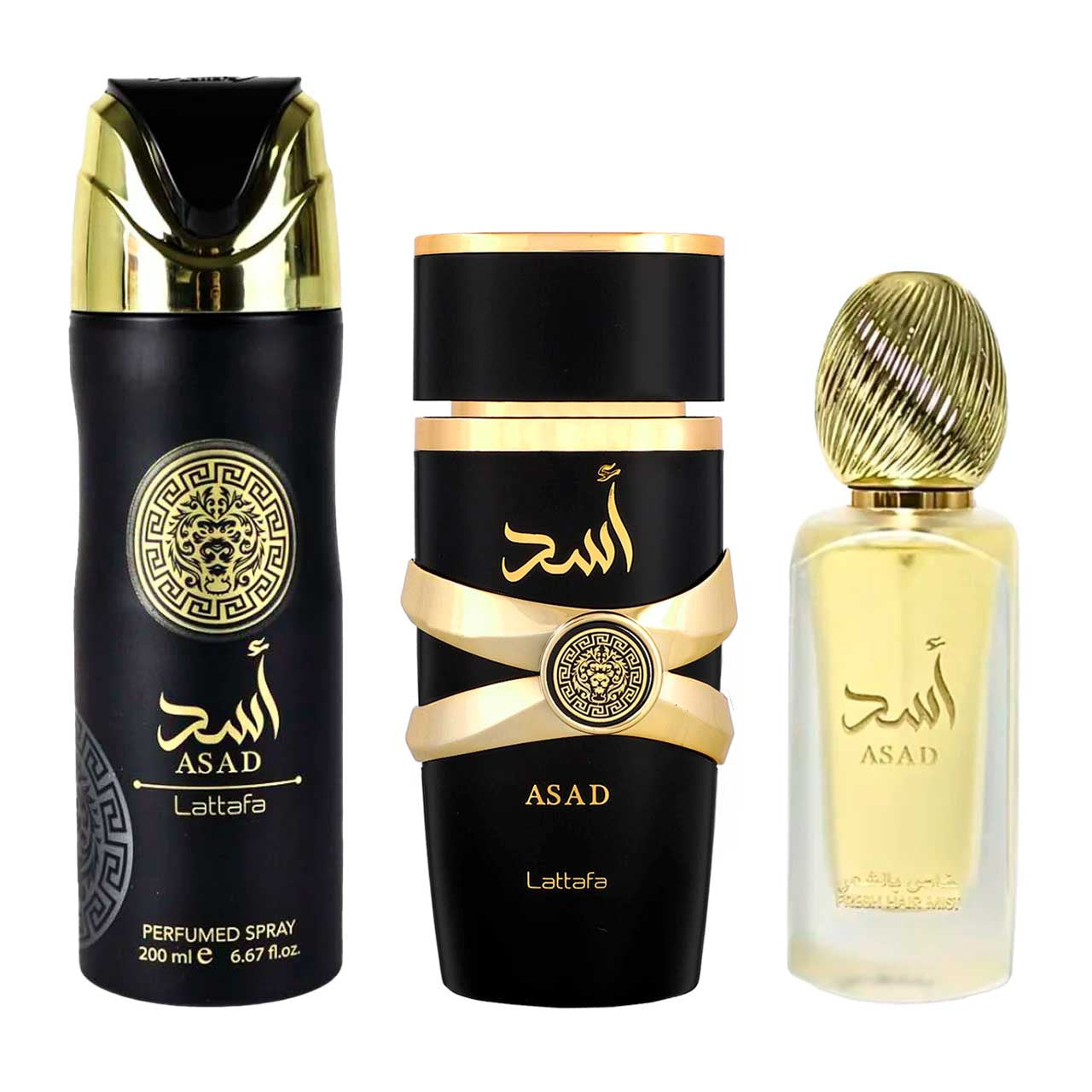 Asad Set 3 PIEZAS 100ML + 200ML DEO + 50ML HAIRMIST