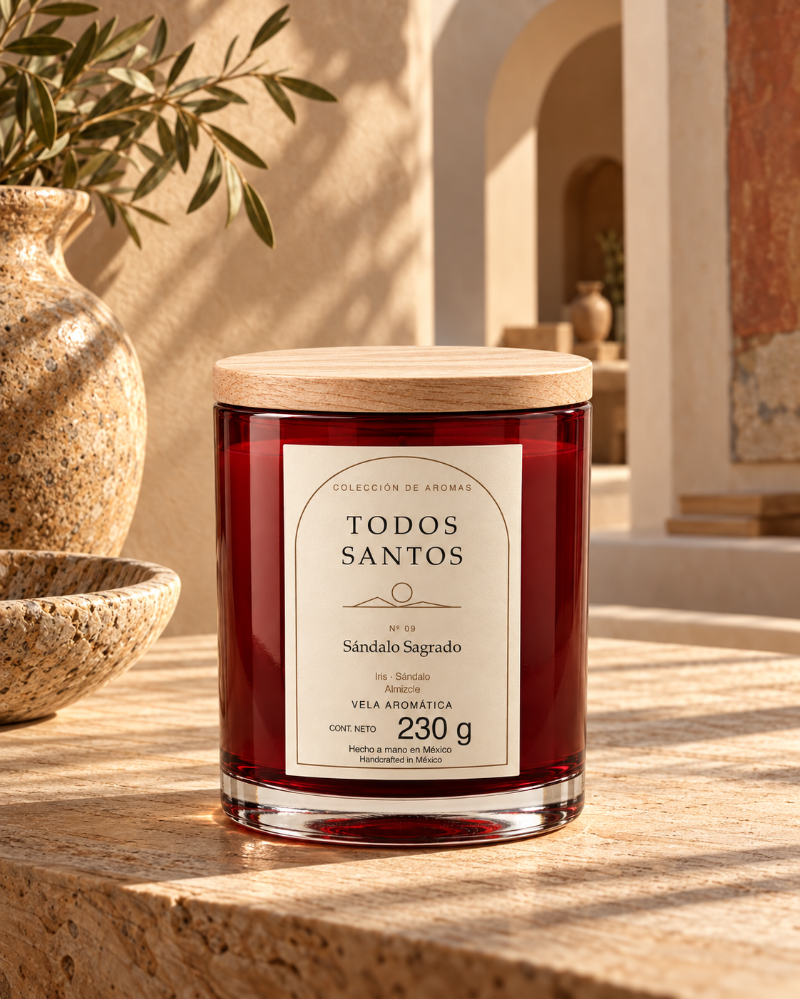 Todos Santos Scented candle Sándalo Sagrado