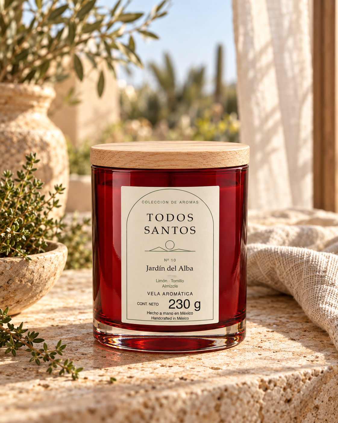 Todos Santos Scented candle Jardín del Alba