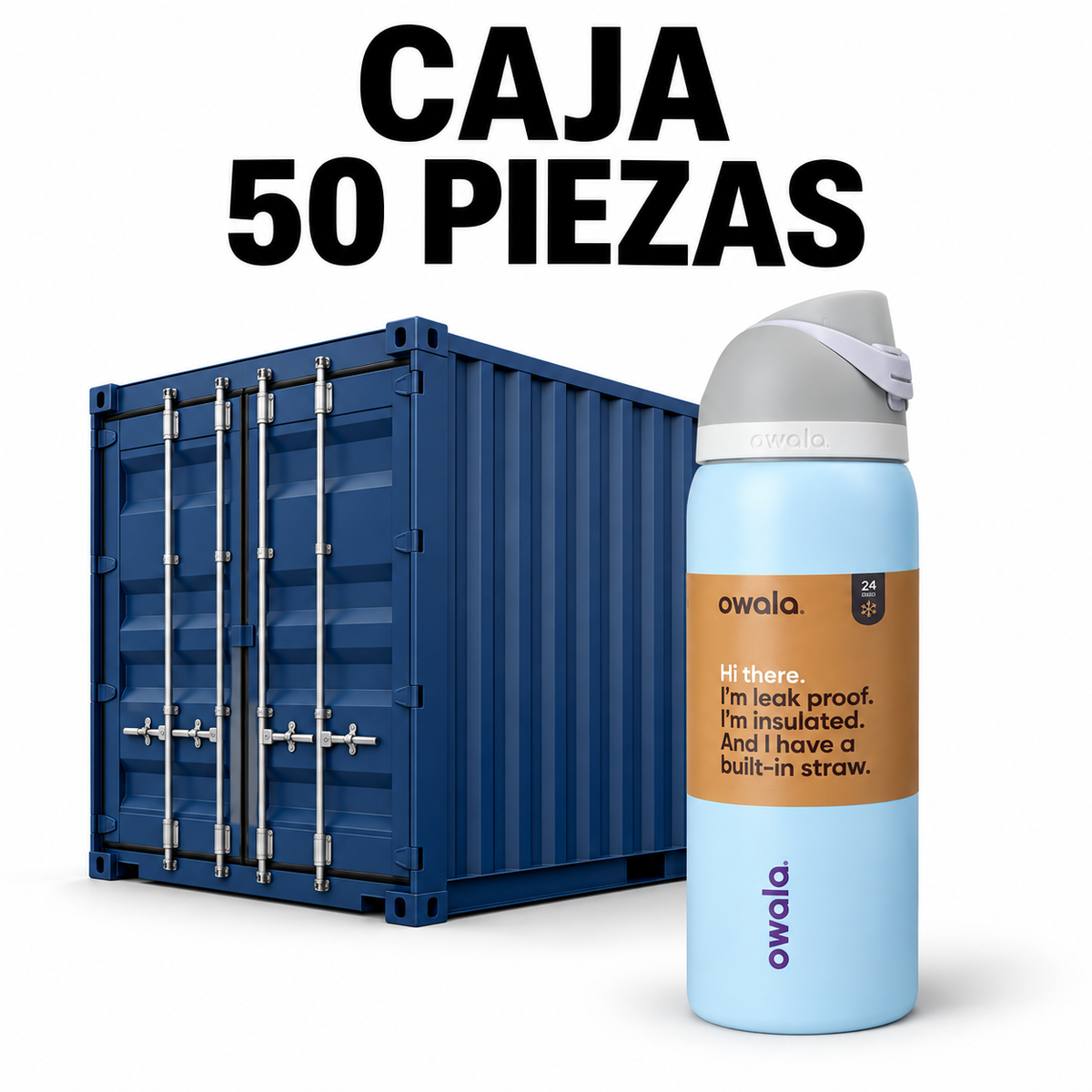 Caja Owala Azul 32 oz 1.1 (50 Piezas)