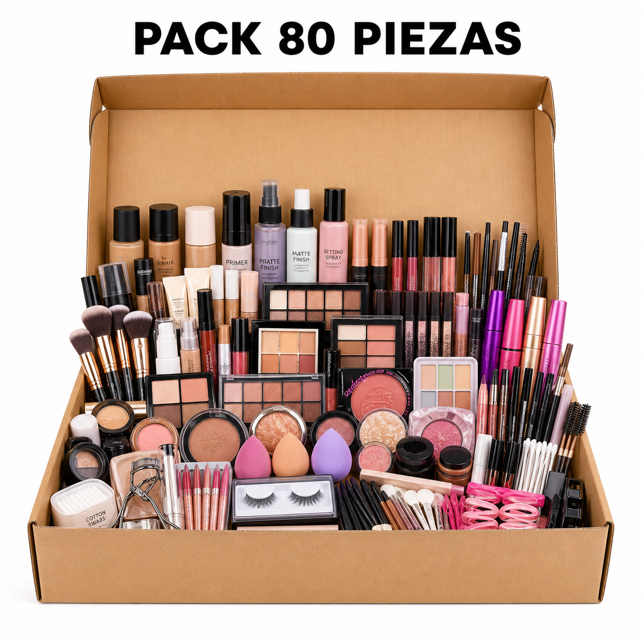 Pack 80 Piezas Maquillaje Mixto (Target)