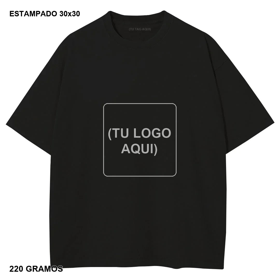 Primer Drop Estampado DTG Oversize 220g - 20 piezas - estampado 30x30 cm - 220 gramos
