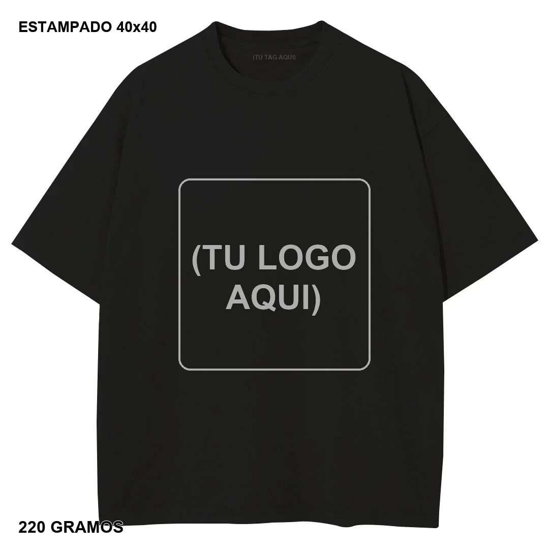 Primer Drop Estampado DTG Oversize 220g - 20 piezas - estampado 40x40 cm - 220 gramos