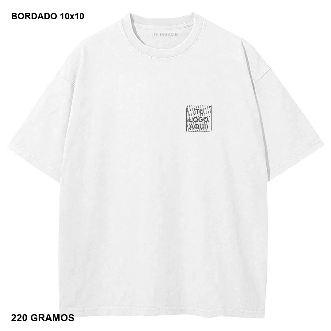 Primer Drop Bordado Oversize 220g - 20 piezas - bordado 10x10 cm - 220 gramos