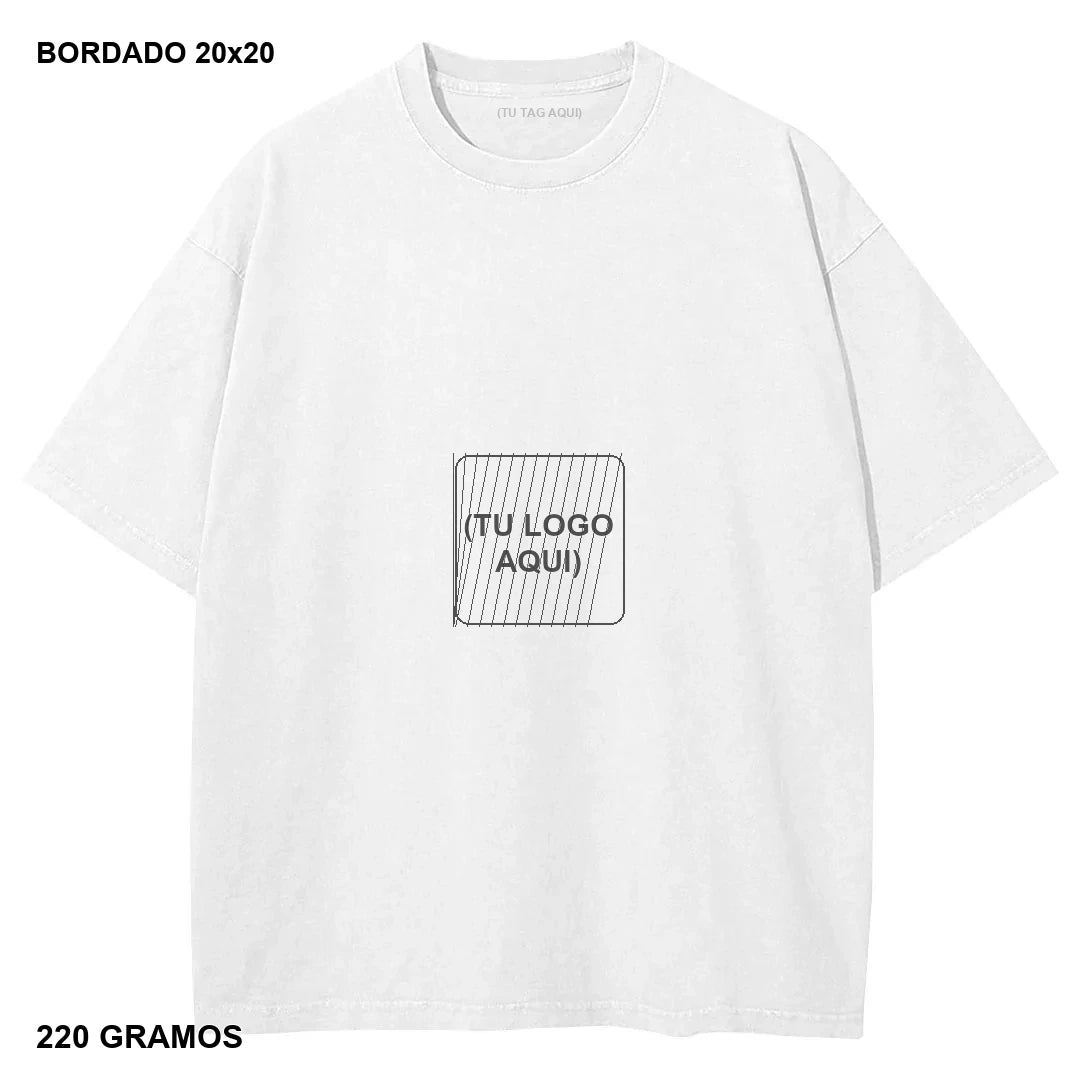 Primer Drop Bordado Oversize 220g - 20 piezas - bordado 20x20 cm - 220 gramos