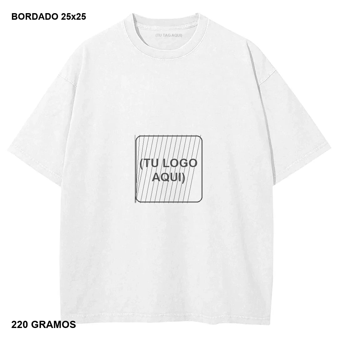 Primer Drop Bordado Oversize 220g - 20 piezas - bordado 25x25 cm - 220 gramos