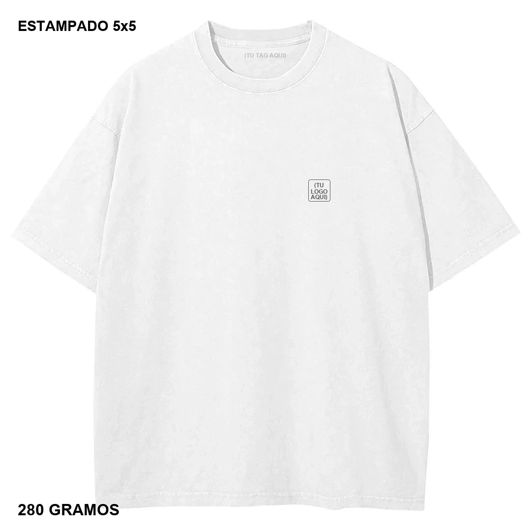 Primer Drop Estampado DTG Heavyweight 280g - 20 piezas - estampado 5x5 cm - 280 gramos