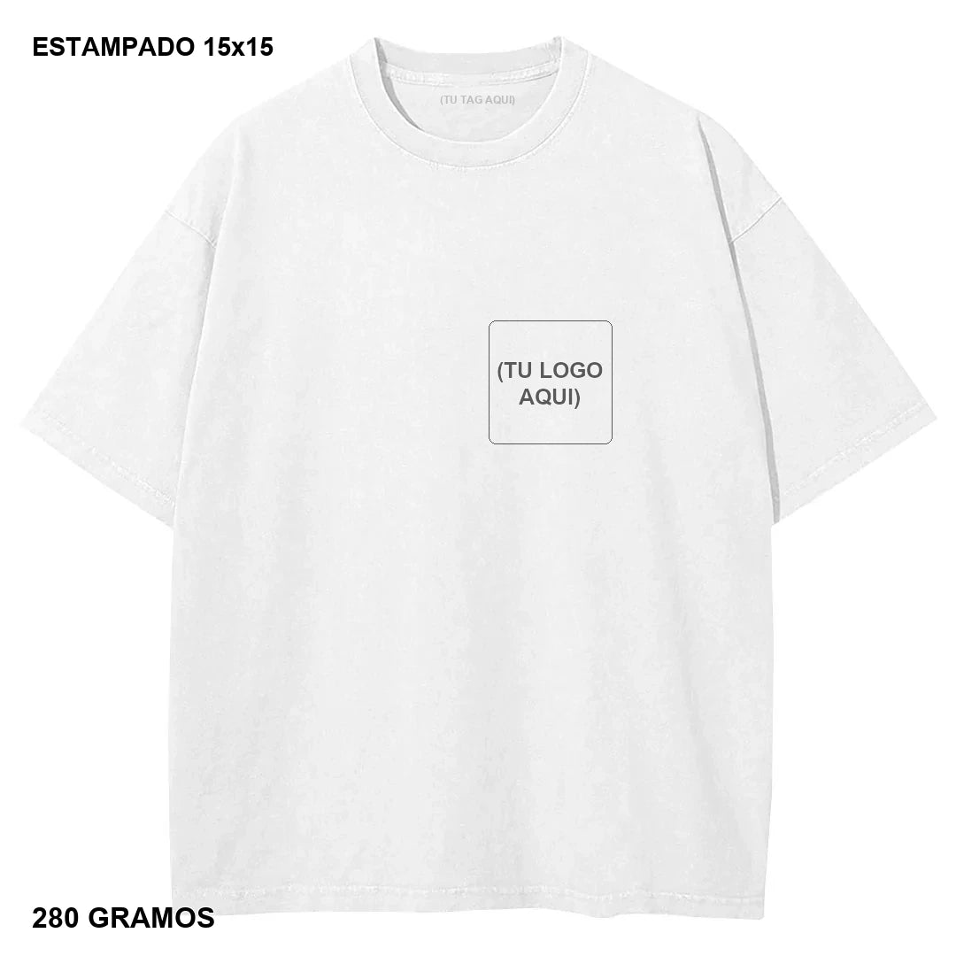 Primer Drop Estampado DTG Heavyweight 280g - 20 piezas - estampado 15x15 cm - 280 gramos
