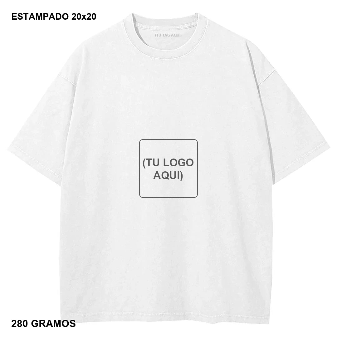 Primer Drop Estampado DTG Heavyweight 280g - 20 piezas - estampado 20x20 cm - 280 gramos