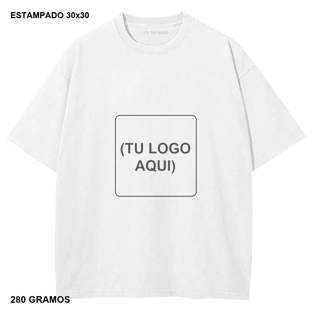 Primer Drop Estampado DTG Heavyweight 280g - 20 piezas - estampado 30x30 cm - 280 gramos