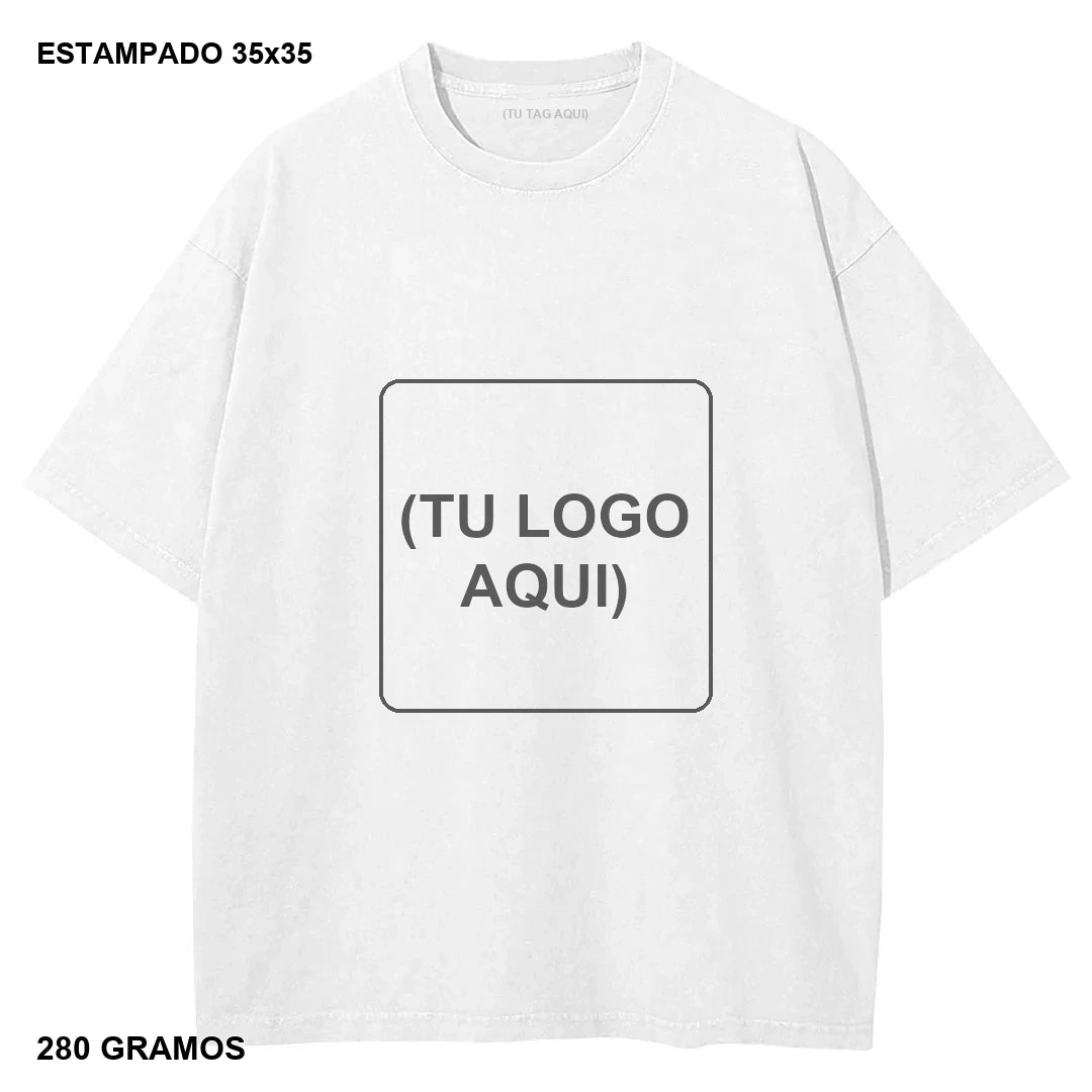 Primer Drop Estampado DTG Heavyweight 280g - 20 piezas - estampado 35x35 cm - 280 gramos