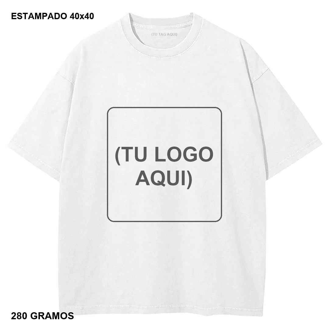 Primer Drop Estampado DTG Heavyweight 280g - 20 piezas - estampado 40x40 cm - 280 gramos