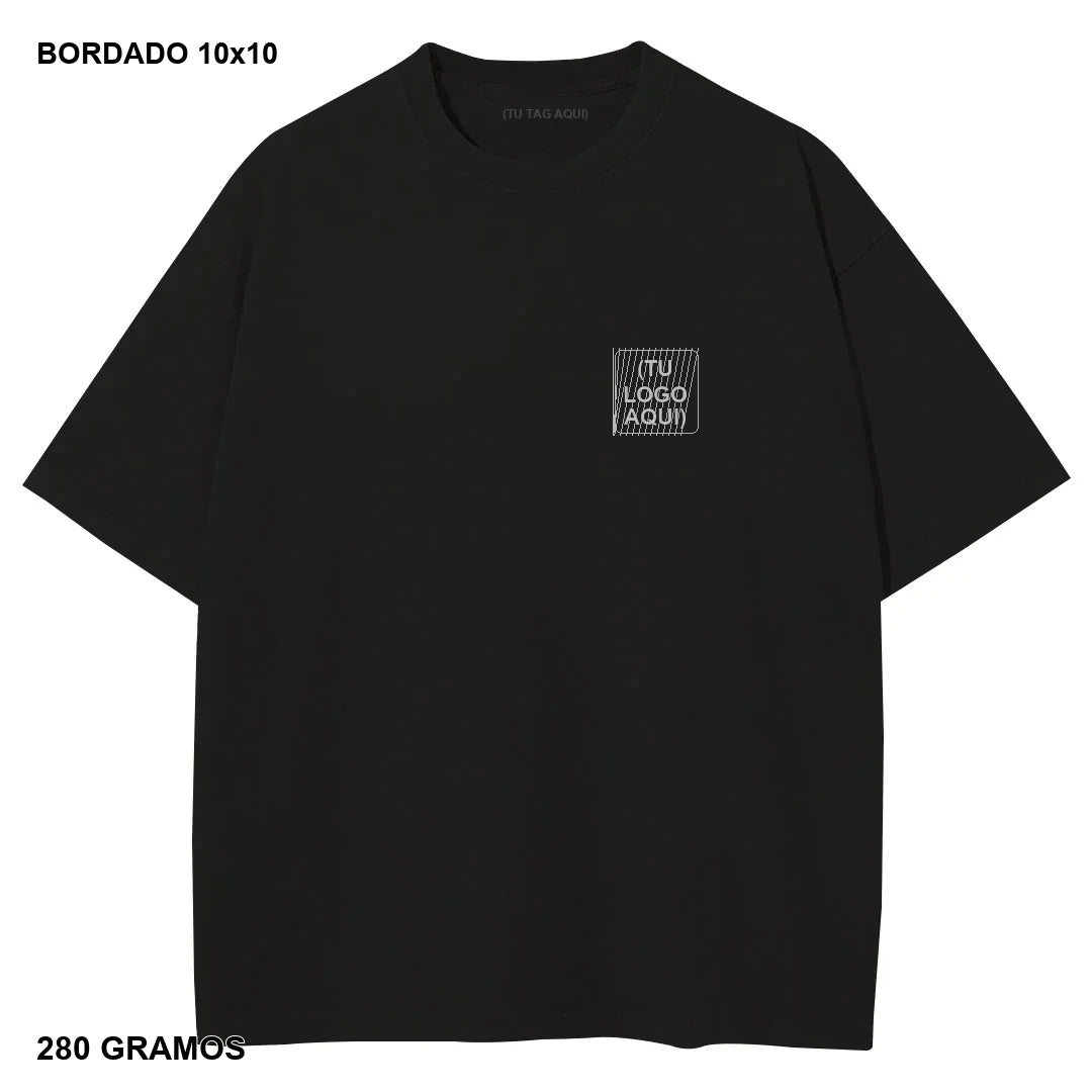 Primer Drop Bordado Heavyweight 280g - 20 piezas - bordado 10x10 cm - 280 gramos