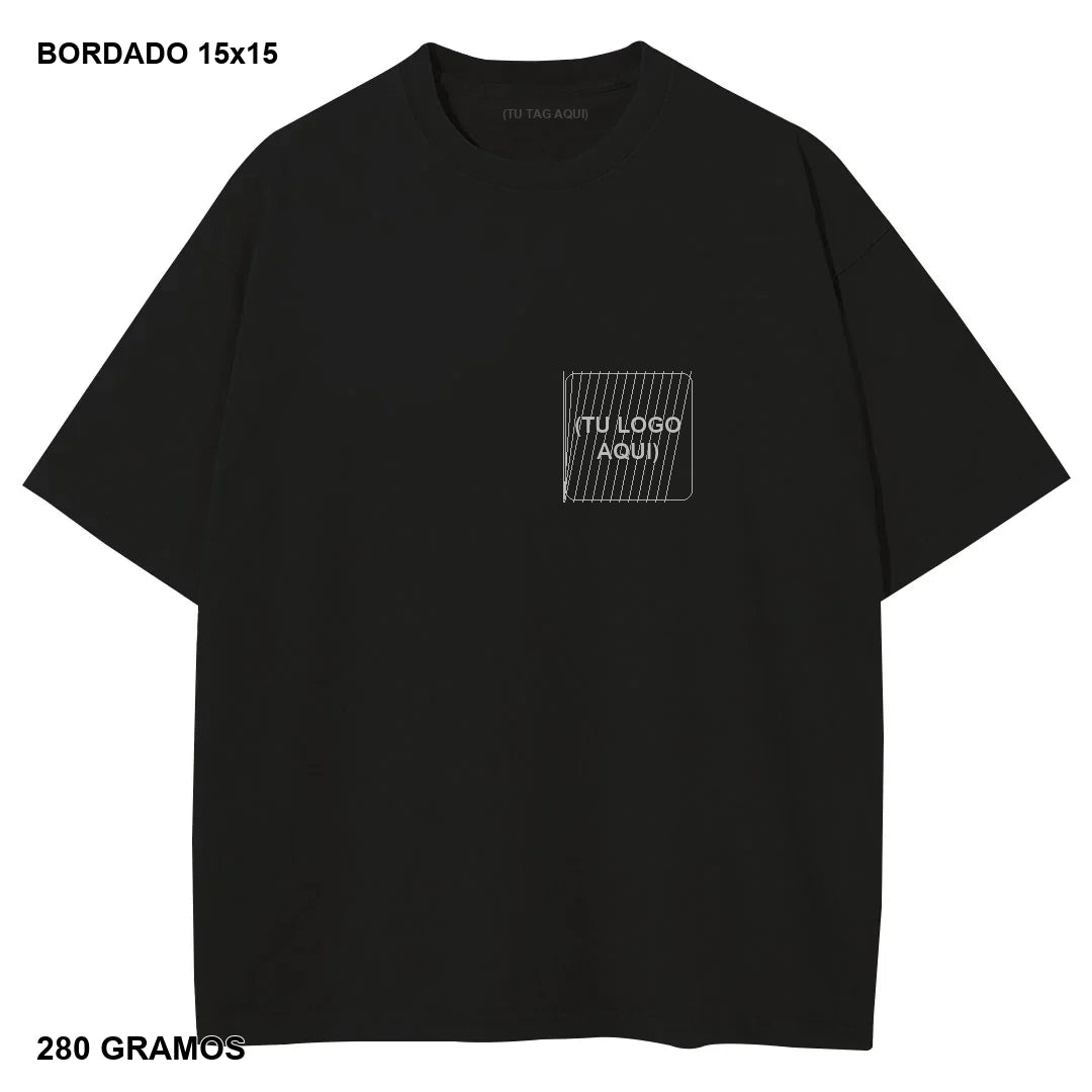 Primer Drop Bordado Heavyweight 280g - 20 piezas - bordado 15x15 cm - 280 gramos