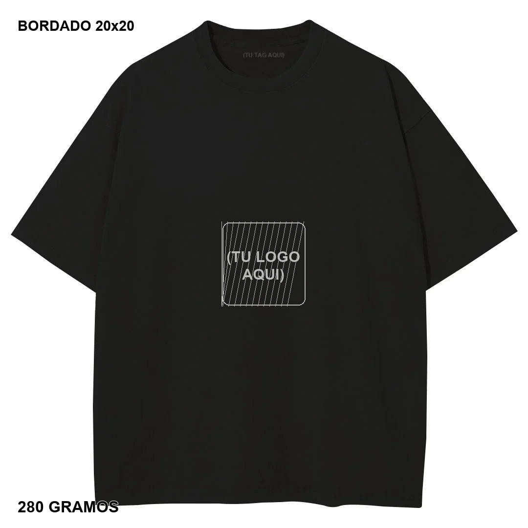 Primer Drop Bordado Heavyweight 280g - 20 piezas - bordado 20x20 cm - 280 gramos