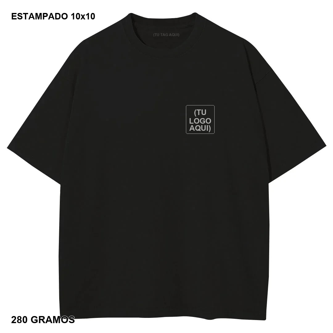 Primer Drop Estampado DTG Heavyweight 280g - 20 piezas - estampado 10x10 cm - 280 gramos