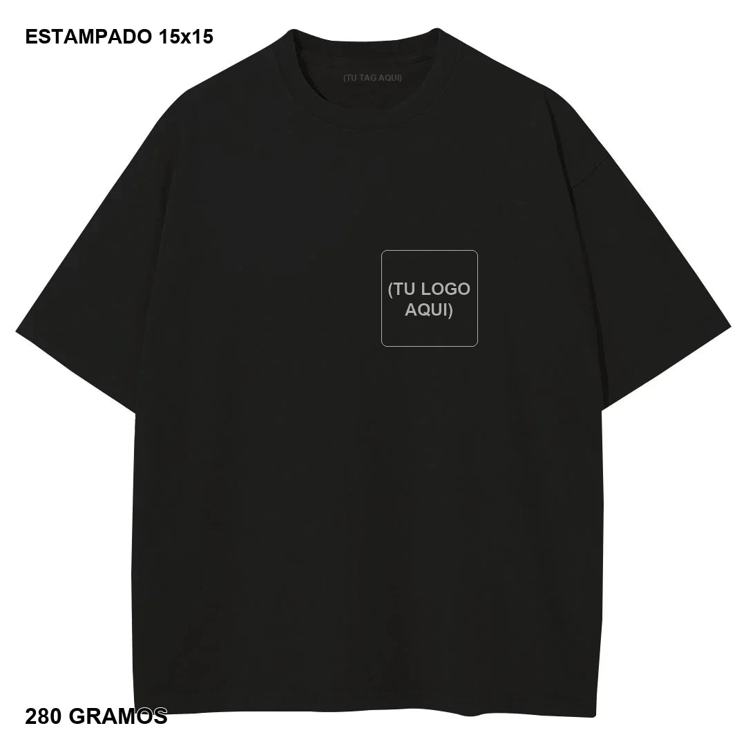 Primer Drop Estampado DTG Heavyweight 280g - 20 piezas - estampado 15x15 cm - 280 gramos