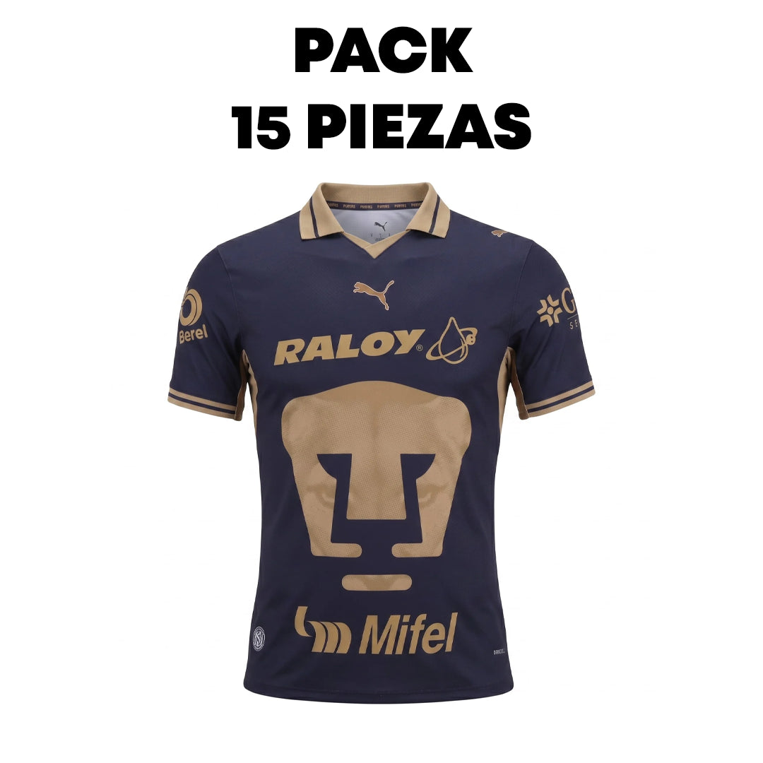 Jersey Pumas Visitante 1.1 (Pack 15 Piezas) Tallas Variadas